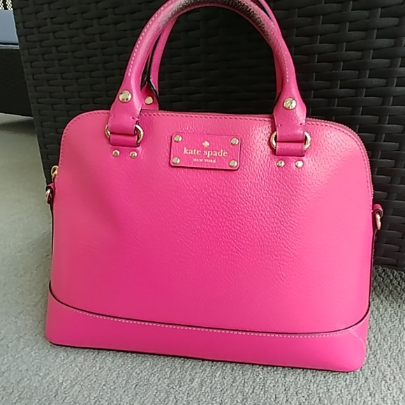 kate spade Handbags - Kate Spade Rachelle Hot Pink Domed Satchel